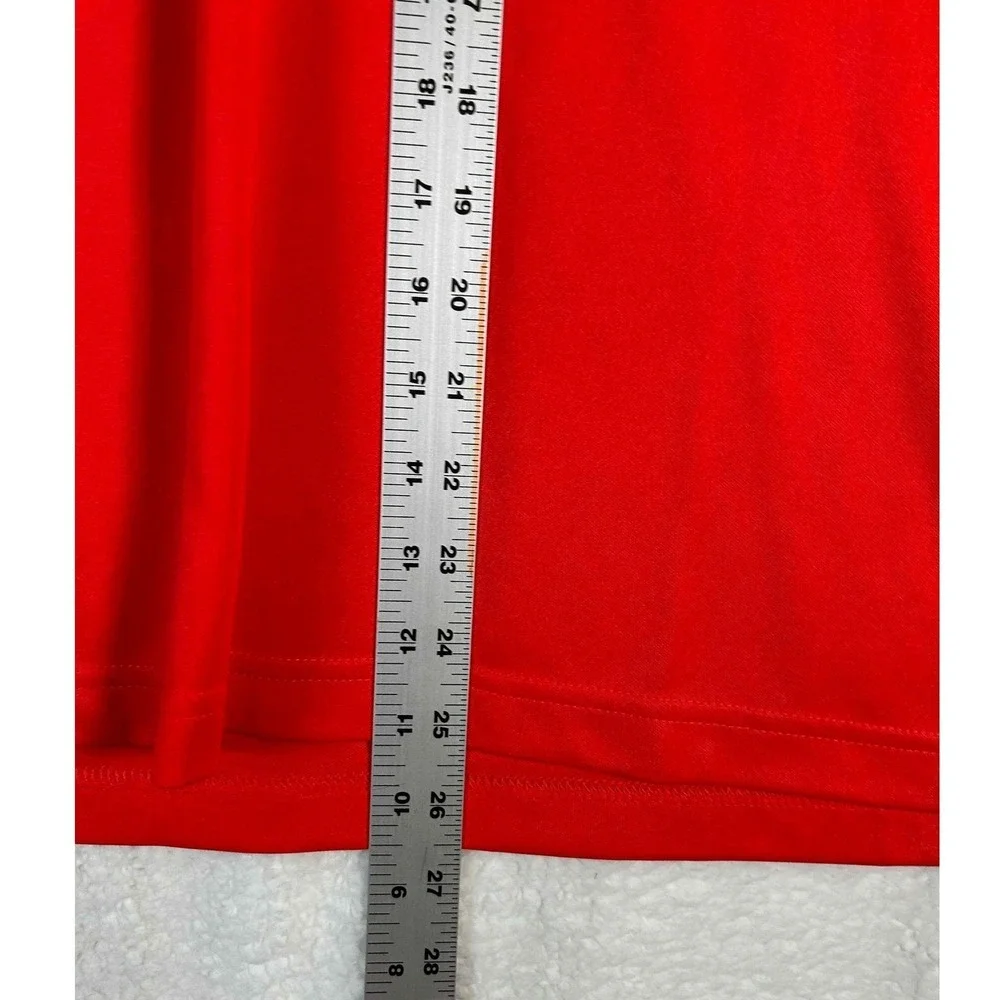 Adidas Golf Mens Hi-Res Red Performance Polo Shirt UPF 50 CY5412 Size L NEW